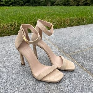 STUART WEITZMAN NUDISTCURVE 100 STRAP SANDAL